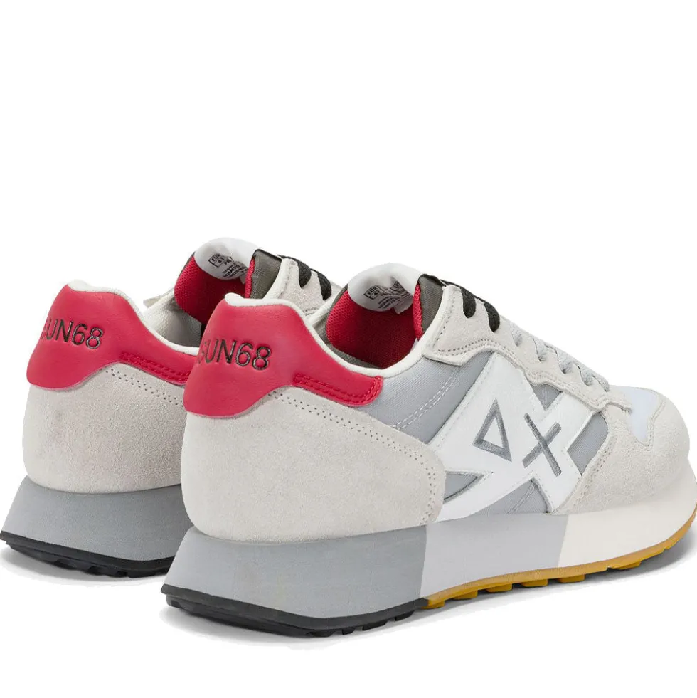 Scarpe Uomo Sun68 Sneakers Jaki 2.0 Bicolor Bianco - Grigio -Z36116