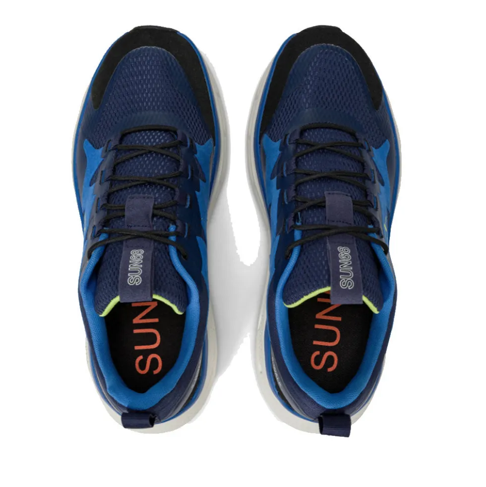 Scarpe Uomo Sun68 Sneakers Jupiter Sporty Colore Navy Blue - Z44141