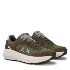 Scarpe Uomo Sun68 Sneakers Jupiter Suede Marrone - Z45128