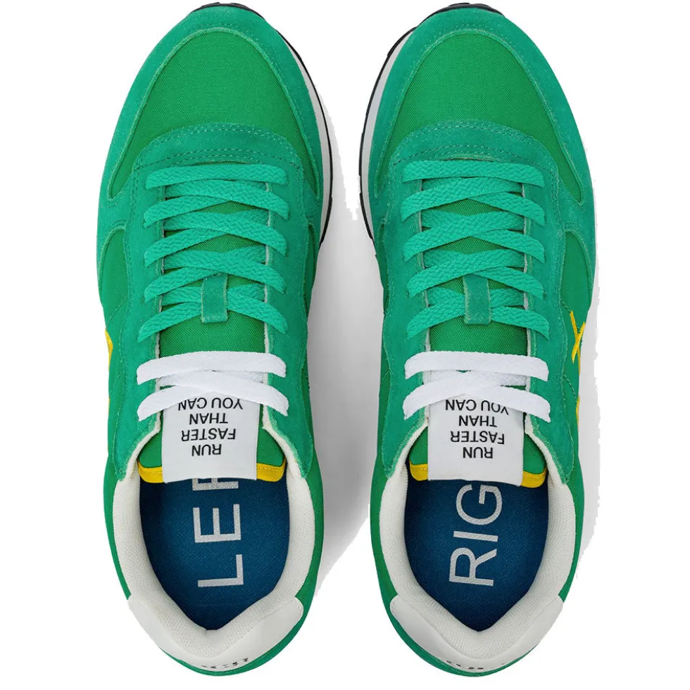 Scarpe Uomo Sun68 Sneakers Tom Solid Verde Prato - Z36101