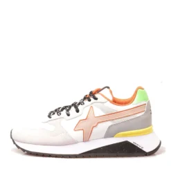 Scarpe Uomo W6YZ Sneakers Yak-M. in Tessuto Tecnico e Suede colore White Iridescent