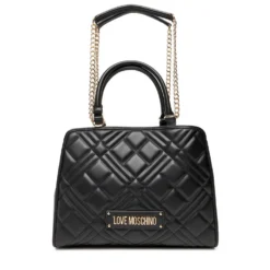 Shopping Bag a Mano Trapuntata LOVE MOSCHINO linea Quilted colore Nero