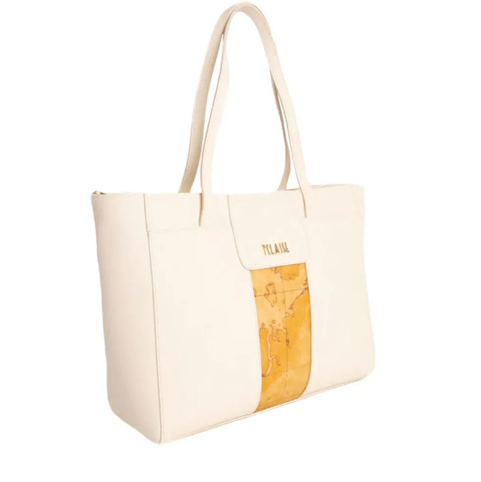 Shopping Bag Donna 1A Classe Alviero Martini linea Bloom City Avorio LD27
