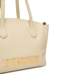 Shopping Bag Donna con Pochette LOVE MOSCHINO linea Bold Bag Avorio