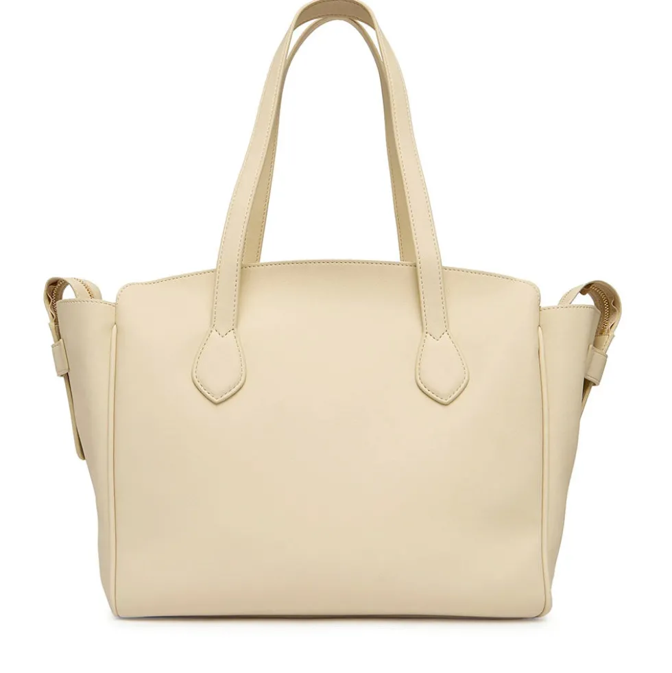 Shopping Bag Donna con Pochette LOVE MOSCHINO linea Bold Bag Avorio