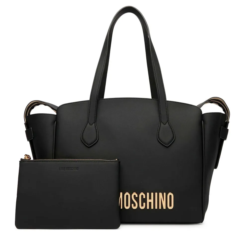 Shopping Bag Donna con Pochette LOVE MOSCHINO linea Bold Bag colore Nero