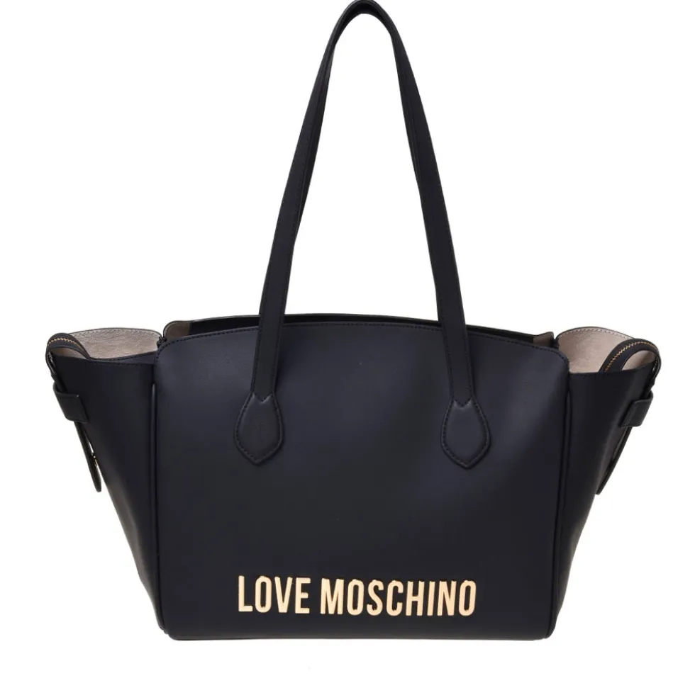 Shopping Bag Donna con Pochette LOVE MOSCHINO linea Bold Bag colore Nero