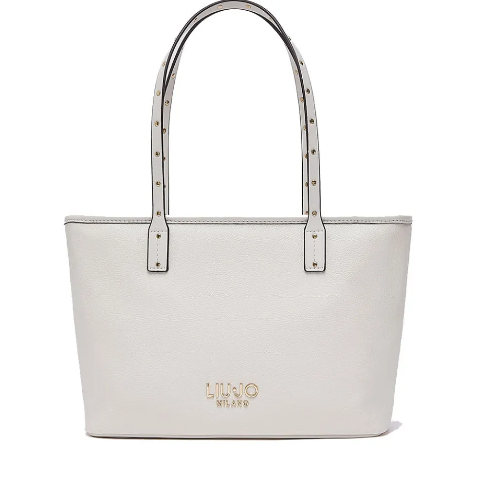 Shopping Bag Donna LIU JO Better effetto Bottalato color Crema