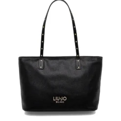 Shopping Bag Donna LIU JO Better effetto Bottalato Nero