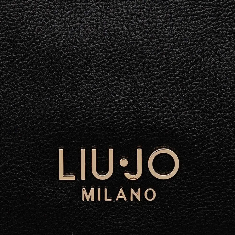 Shopping Bag Donna LIU JO Better effetto Bottalato Nero