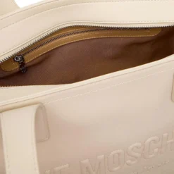 Shopping Bag Donna LOVE MOSCHINO in Ecopelle Avorio