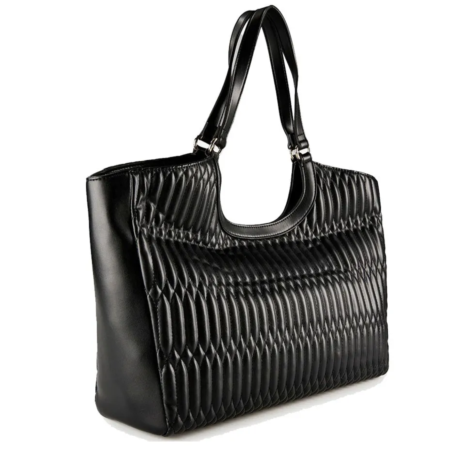 Shopping Bag Donna LOVE MOSCHINO linea Bubby Love in Ecopelle Nera
