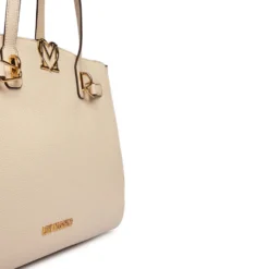 Shopping Bag Donna LOVE MOSCHINO linea Soft Sculpt Avorio