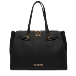 Shopping Bag Donna LOVE MOSCHINO linea Soft Sculpt Nera