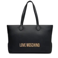 Shopping Bag Donna LOVE MOSCHINO Nera con Maxi Logo