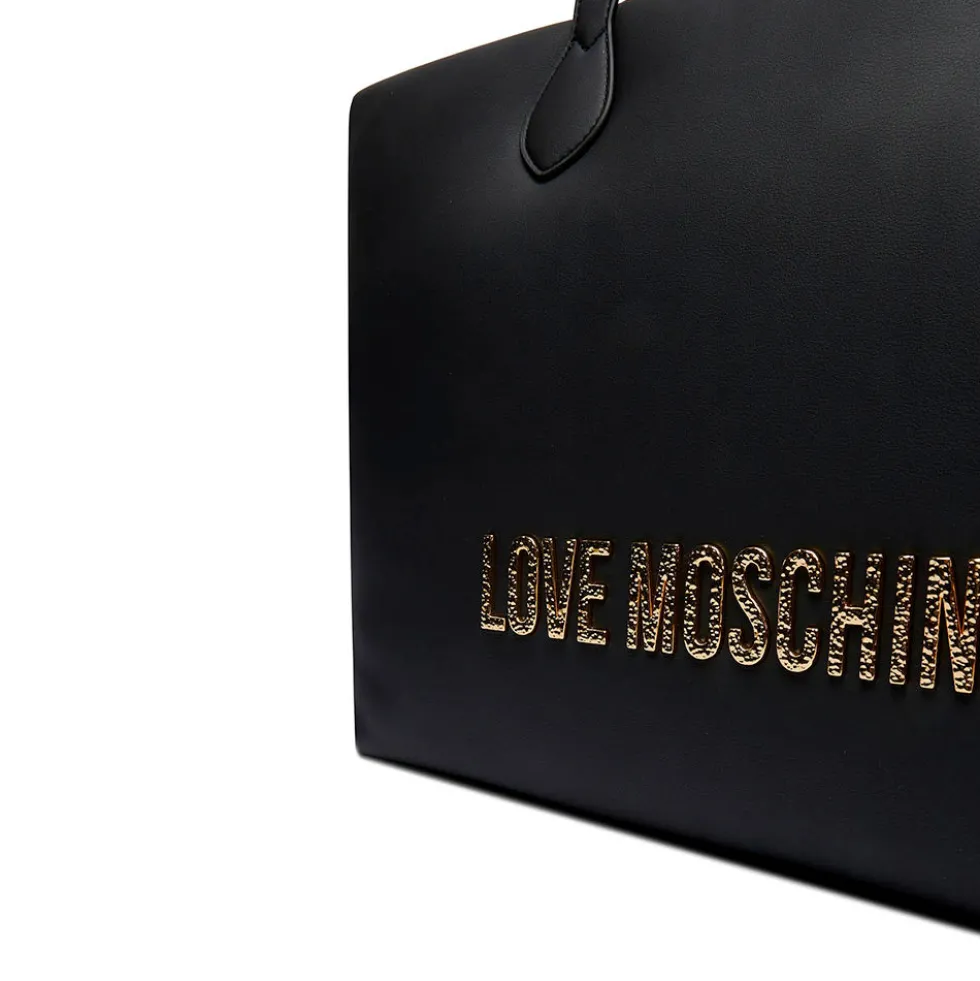 Shopping Bag Donna LOVE MOSCHINO Nera con Maxi Logo
