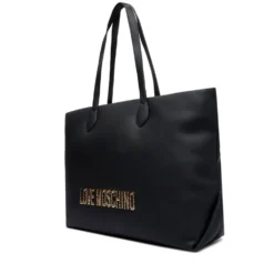 Shopping Bag Donna LOVE MOSCHINO Nera con Maxi Logo
