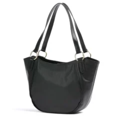 Shopping Bag Donna Media THE BRIDGE linea Domitilla in Pelle Nera