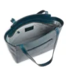 Shopping Bag Donna THE BRIDGE linea Lucrezia in Pelle Blu Pavone