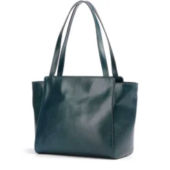 Shopping Bag Donna THE BRIDGE linea Lucrezia in Pelle Blu Pavone
