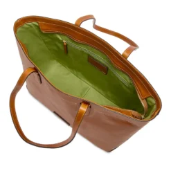Shopping Bag Donna THE BRIDGE linea Larissa in Pelle color Cognac