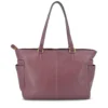 Shopping Bag Donna THE BRIDGE linea Letizia in Pelle Viola Orchidea