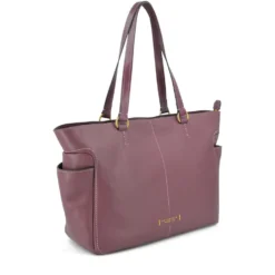 Shopping Bag Donna THE BRIDGE linea Letizia in Pelle Viola Orchidea