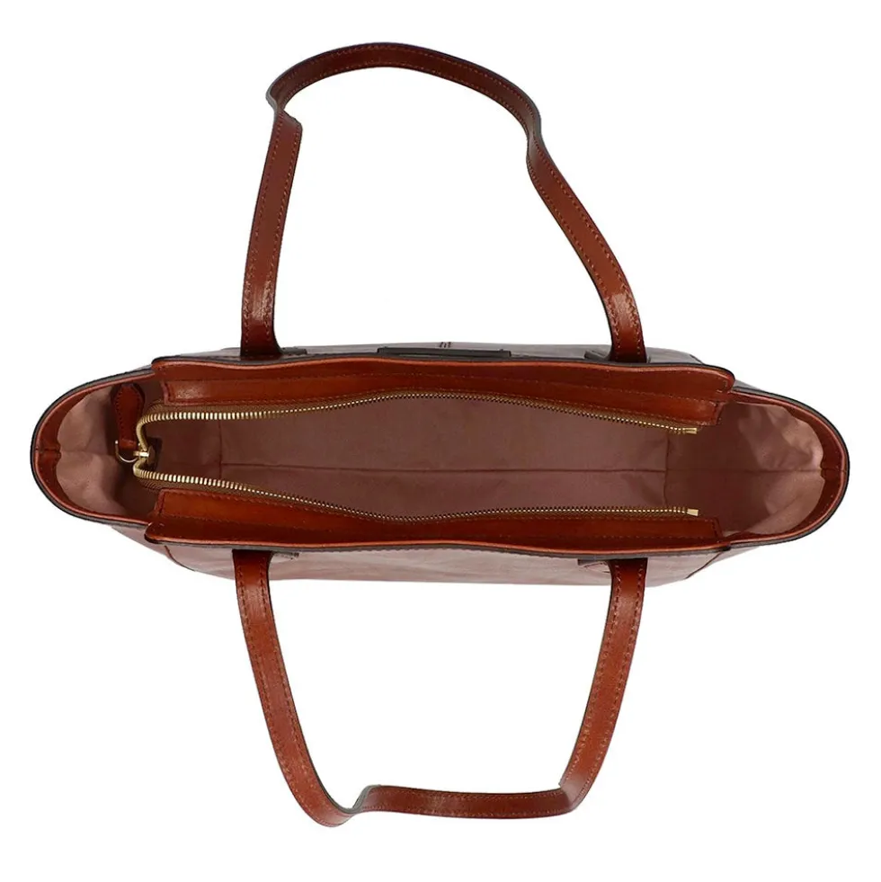 Shopping Bag Donna THE BRIDGE linea Gloria in Pelle Marrone