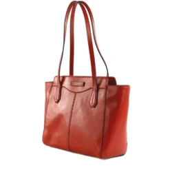 Shopping Bag Donna THE BRIDGE linea Gloria in Pelle Arancio Bruciato