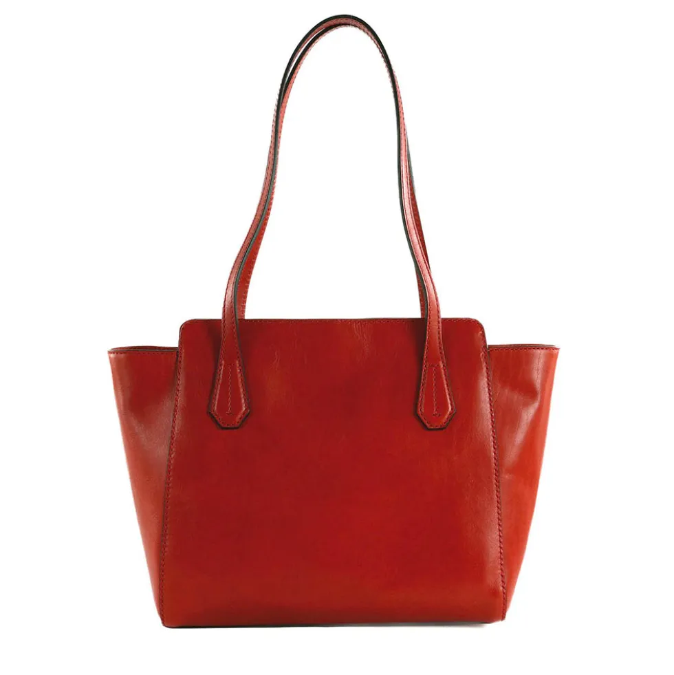 Shopping Bag Donna THE BRIDGE linea Gloria in Pelle Arancio Bruciato