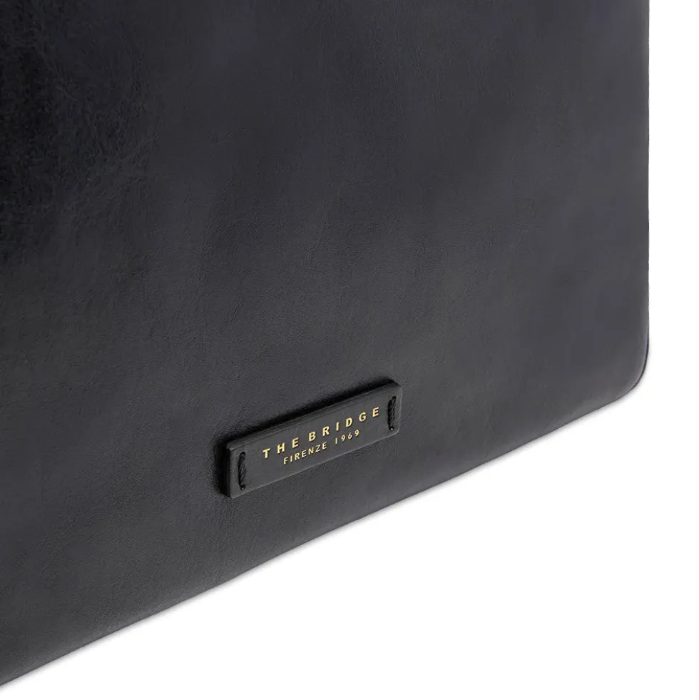 Shopping Bag Donna THE BRIDGE linea Larissa in Pelle Nera