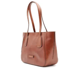Shopping Bag Donna THE BRIDGE linea Maddalena in Pelle Marrone
