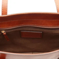 Shopping Bag Donna THE BRIDGE linea Maddalena in Pelle Marrone