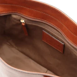 Shopping Bag Donna THE BRIDGE linea Maddalena in Pelle Marrone