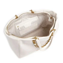 Shopping Bag Large Donna LIU JO color Crema con Catena Decorativa