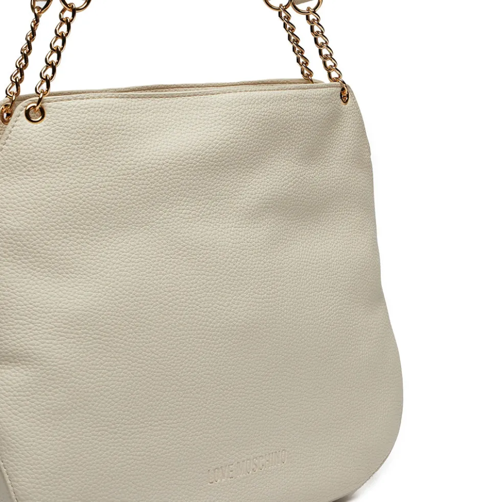 Shopping Bag LOVE MOSCHINO linea Giant Logo Avorio