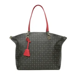 Shopping Bag POLLINI Linea Heritage Logo Classic Nero e Lacca