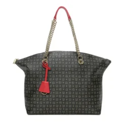 Shopping Bag POLLINI Linea Heritage Logo Classic Nero e Lacca