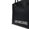 Shopping Bag Verticale LOVE MOSCHINO linea Bold Bag colore Nero e Nikel
