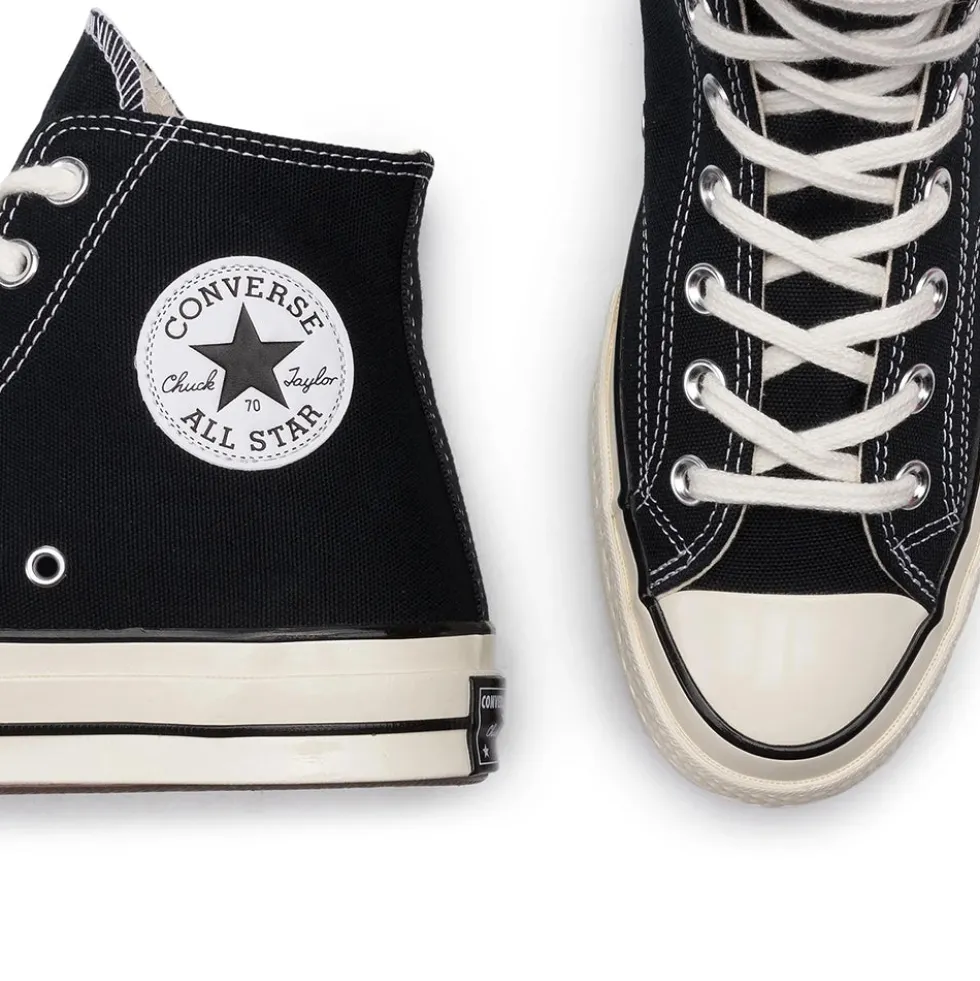 Sneakers Alte CONVERSE Chuck 70 Hi Vintage in Canvas Nera