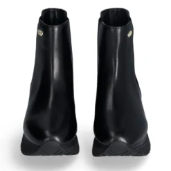 Sneakers Alte Donna LIU JO Maxi Wonder 95 in Tessuto Stretch e Suede Nero