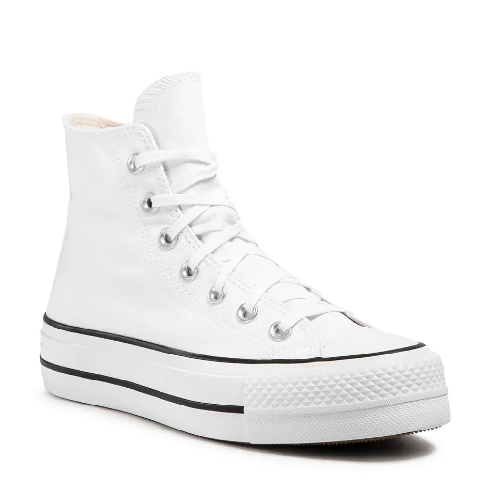Sneakers Alte Platform CONVERSE Chuck Taylor All Star in Canvas Bianca