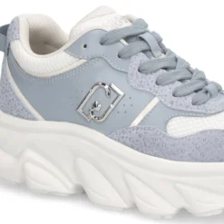 Sneakers Chuncky Donna LIU JO Steffy 01 in Pelle Azzurra