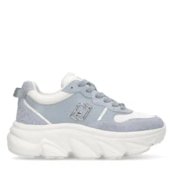 Sneakers Chuncky Donna LIU JO Steffy 01 in Pelle Azzurra