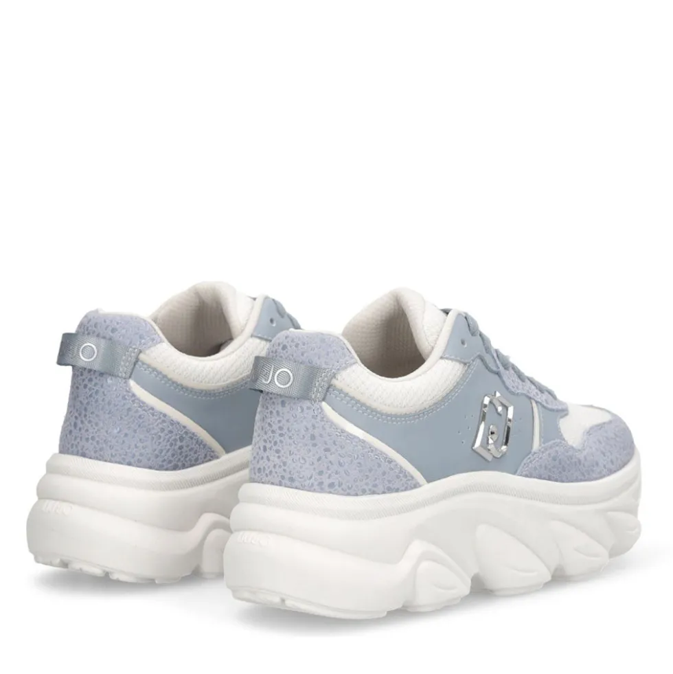 Sneakers Chuncky Donna LIU JO Steffy 01 in Pelle Azzurra