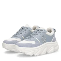 Sneakers Chuncky Donna LIU JO Steffy 01 in Pelle Azzurra