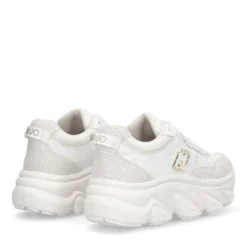 Sneakers Chuncky Donna LIU JO Steffy 01 in Pelle Bianca