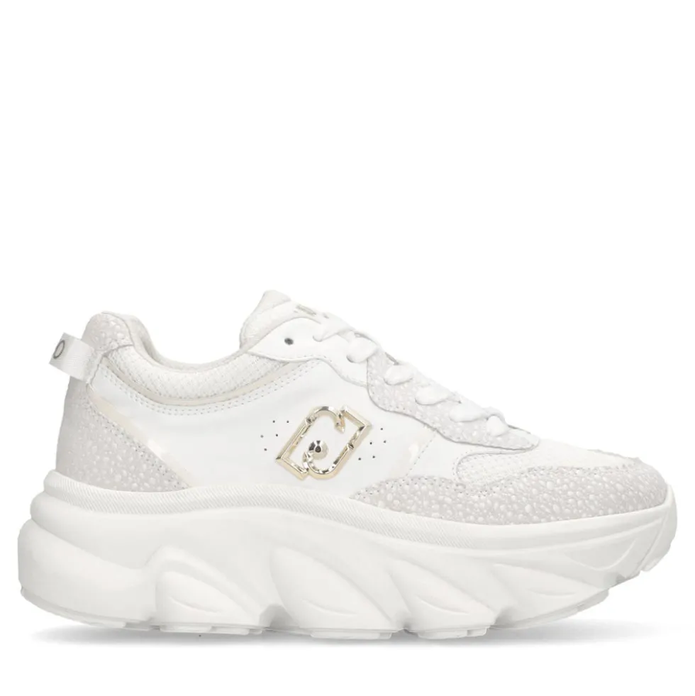 Sneakers Chuncky Donna LIU JO Steffy 01 in Pelle Bianca