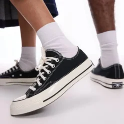 Sneakers CONVERSE Chuck 70 OX Vintage in Canvas Nera