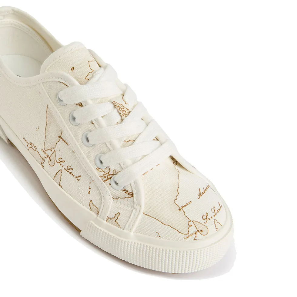 Sneakers Donna 1A Classe Alviero Martini in Canvas stampa Geo White 1517